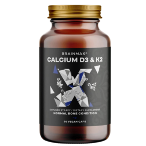 BrainMax Calcium D3 & K2, 90 kapslí