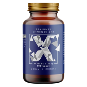 BrainMax Vitamín D3+K2, 100 kapslí