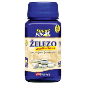 VitaHarmony Železo 20mg + Kyselina listová SmartPills
