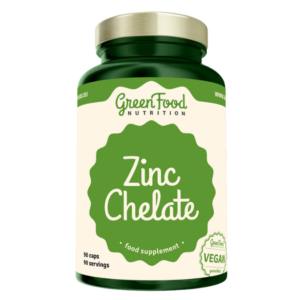 GreenFood Zinek Chelát, 90 kapslí