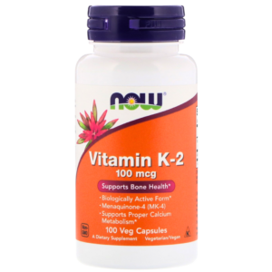 Now Foods Vitamin K2, 100 kapslí